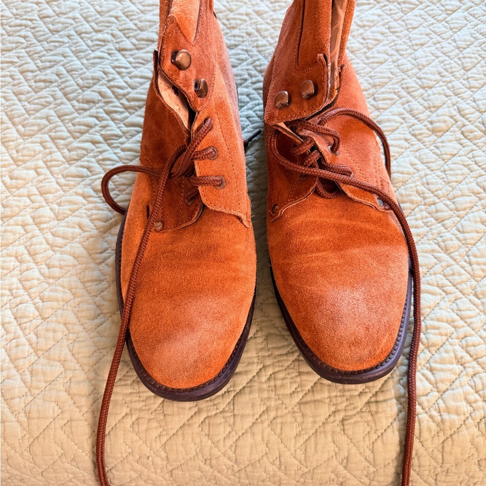 Men's Suede Lace-Up Boots - hazelnut